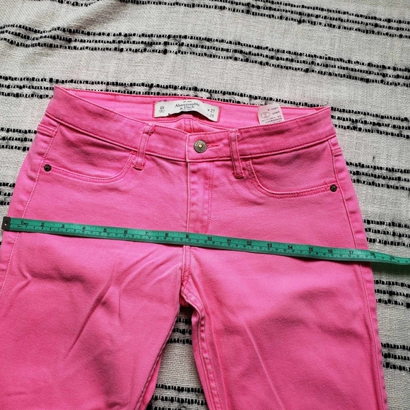 Abercrombie & Fitch Vintage Neon Pink Skinny Jeans - Picture 9 of 10